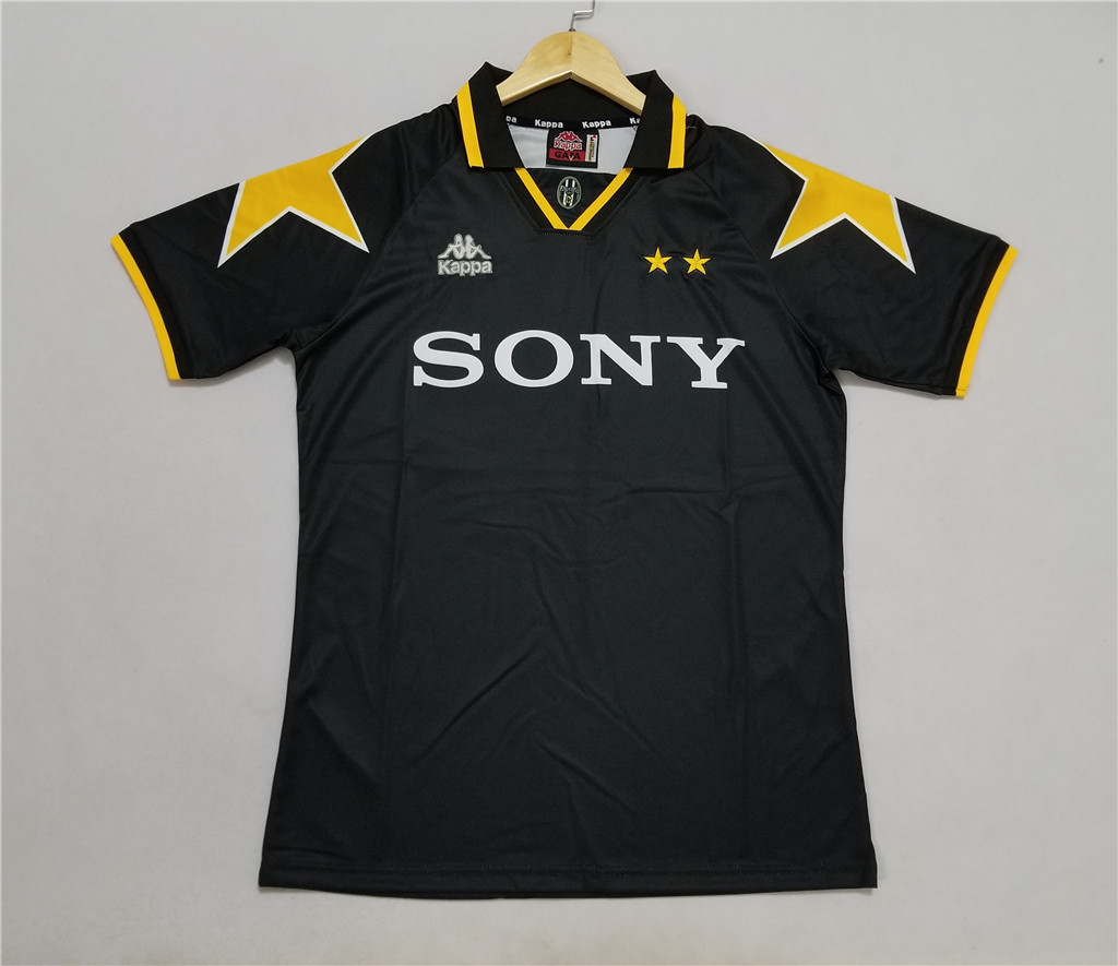 AAA Quality Juventus 96/97 Away Black Soccer Jersey